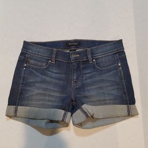 White house black market noir jean shorts